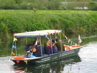 Boat with bunting